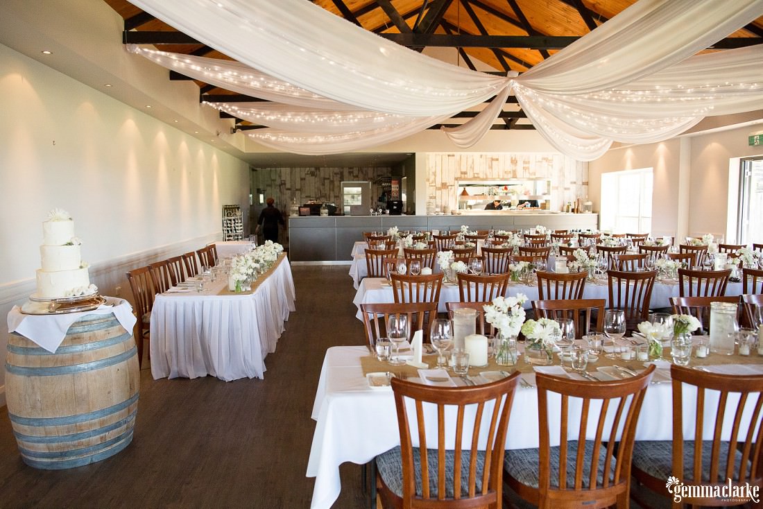 A vintage styled wedding reception setup - Twine Restaurant Wedding