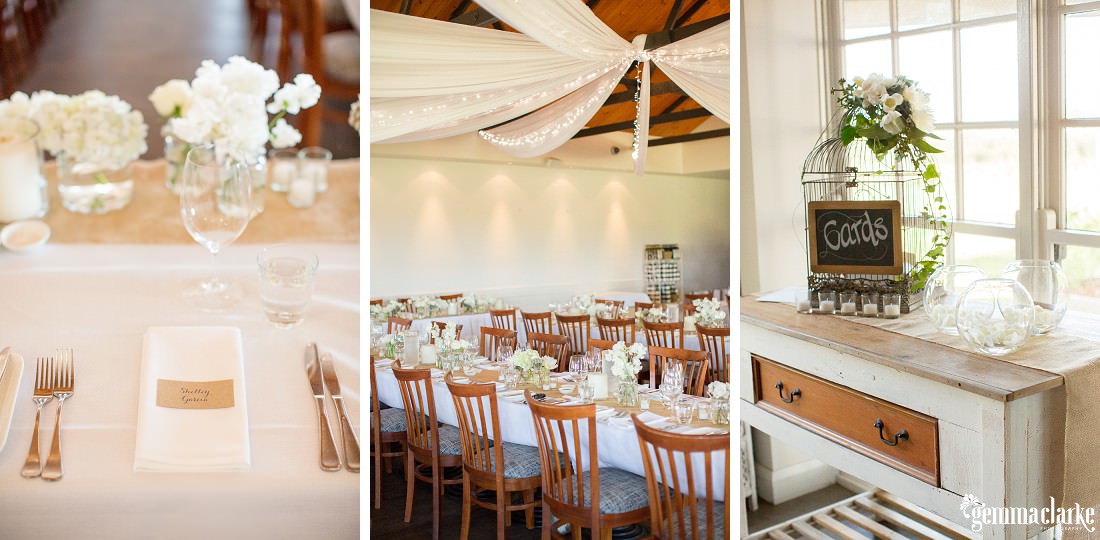 Table settings and wedding reception details - Twine Restaurant Wedding