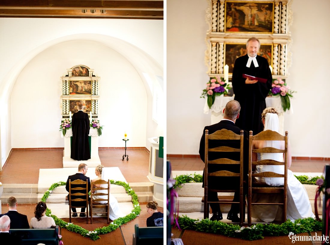 A wedding ceremony in a country church in Germany - German Country Wedding