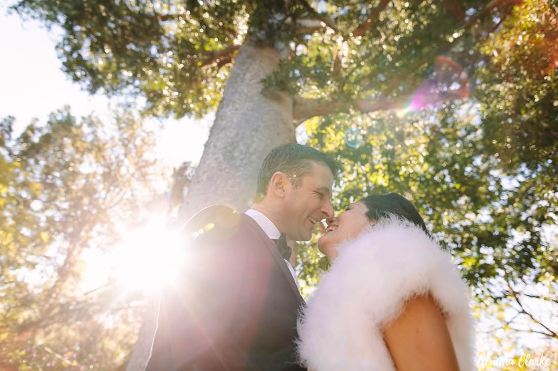 The giant tree at this Loxley on Bellbird Hill Wedding was a must for a photo opportunity with the sun streaming through!